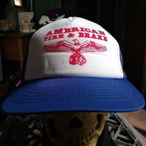 Deadstock Vintage American Tire & Brake Snap Trucker Hat